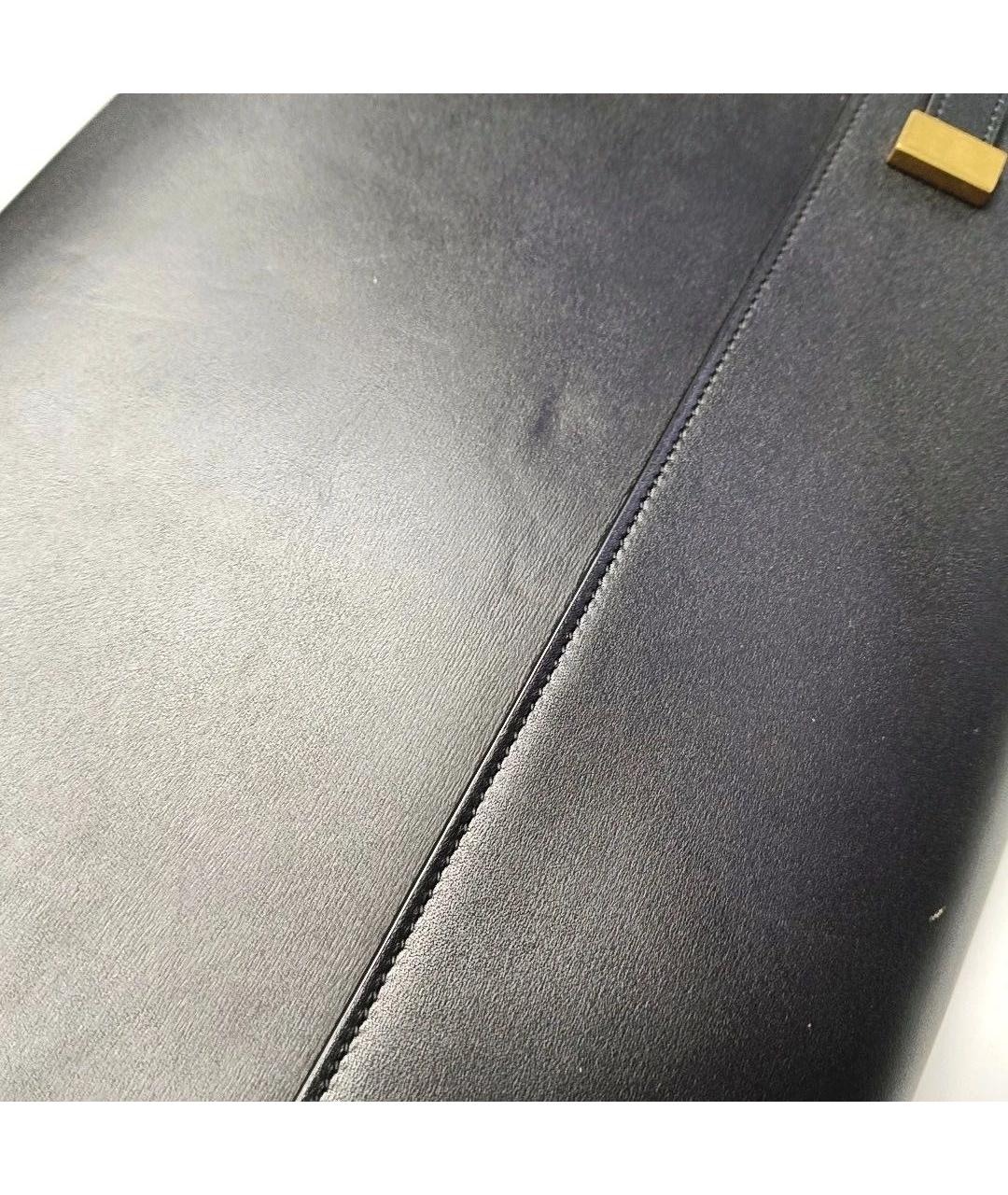 SAINT LAURENT Черная кожаная сумка через плечо, фото 6