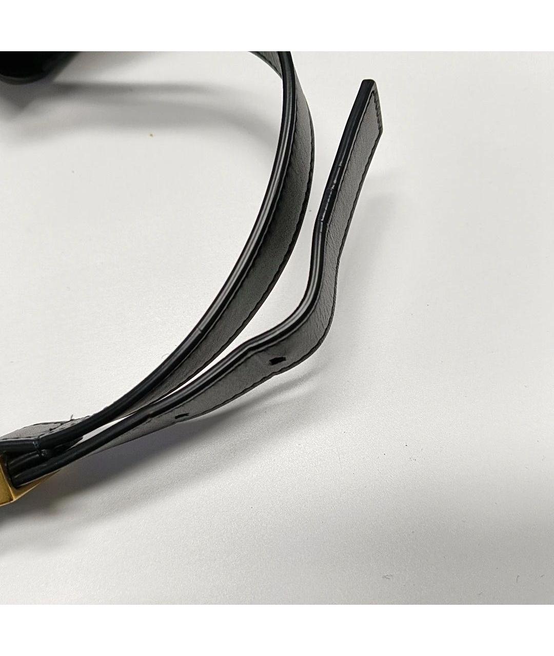 SAINT LAURENT Черная кожаная сумка через плечо, фото 8