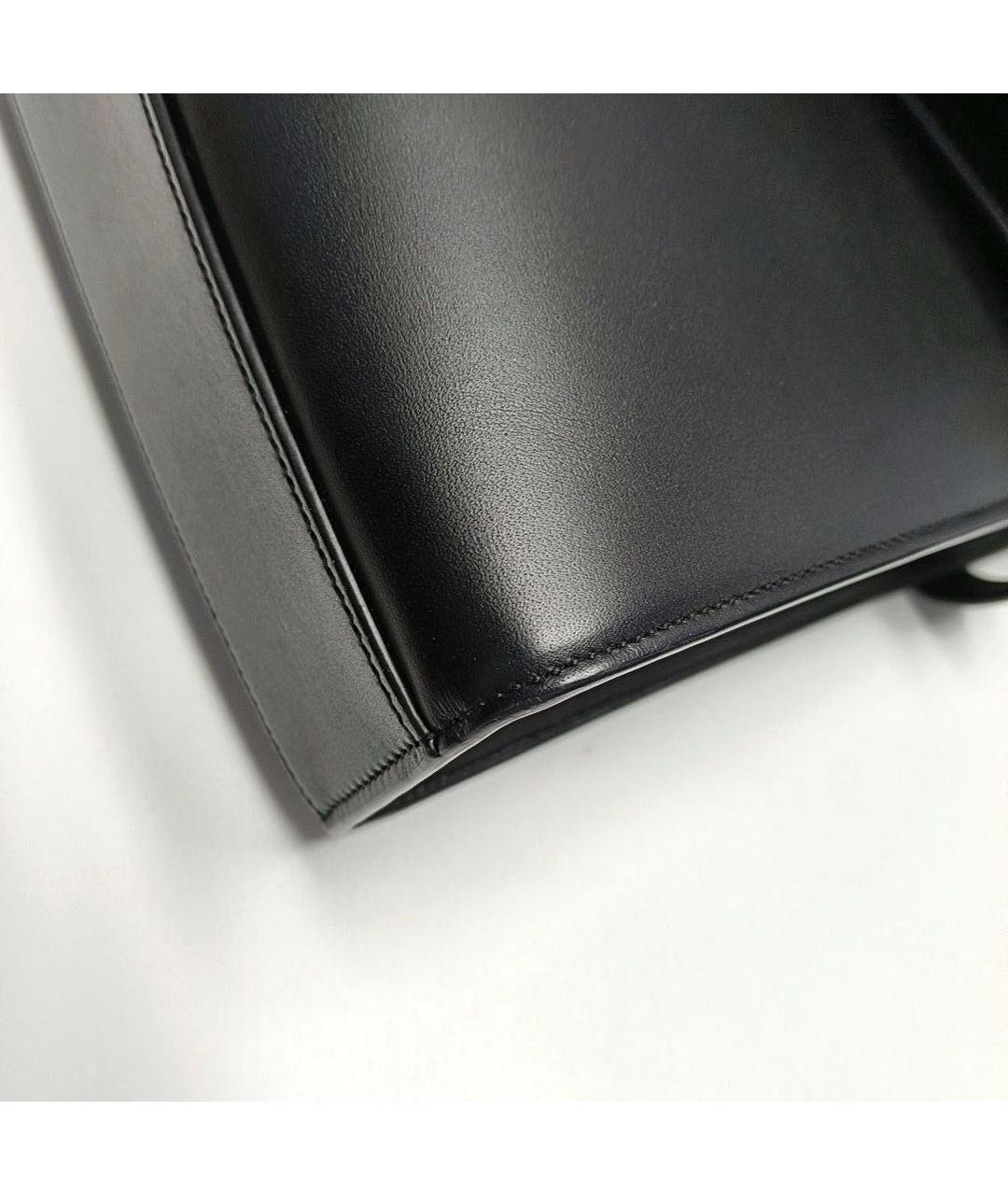 SAINT LAURENT Черная кожаная сумка через плечо, фото 7