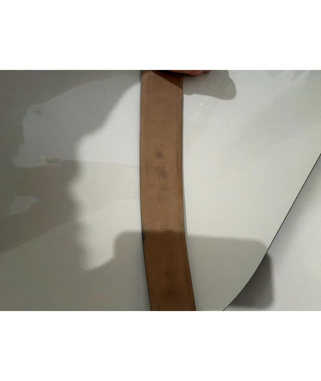 CHANEL Черный кожаный ремень, фото 3