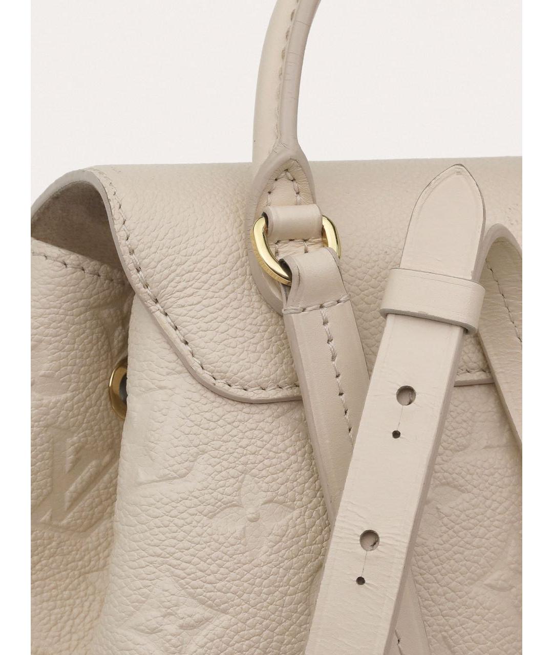 LOUIS VUITTON Бежевый кожаный рюкзак, фото 5