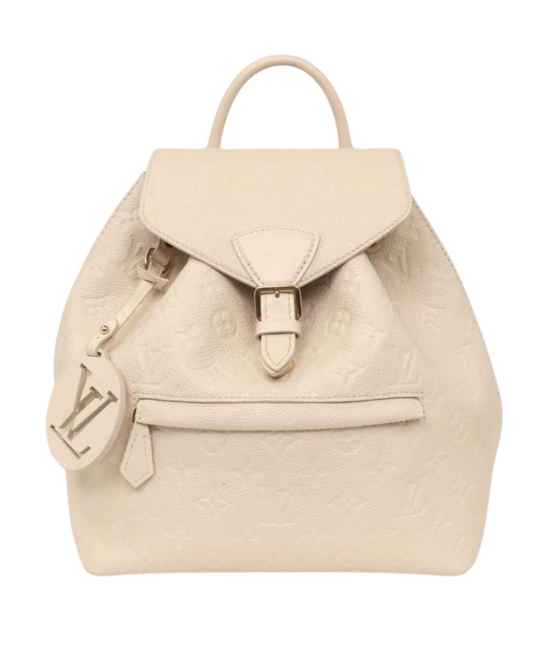 LOUIS VUITTON Бежевый кожаный рюкзак, фото 1