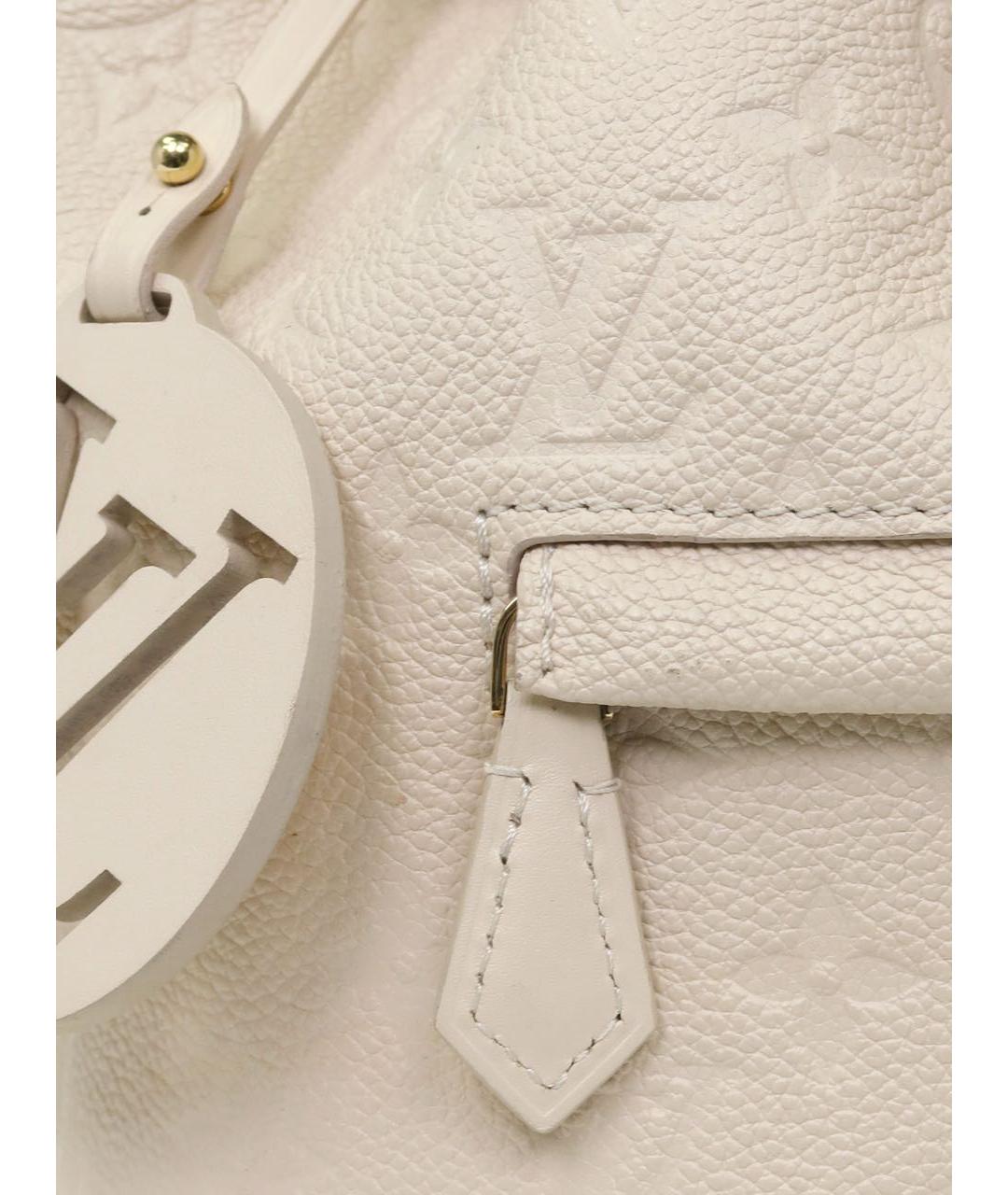 LOUIS VUITTON Бежевый кожаный рюкзак, фото 7