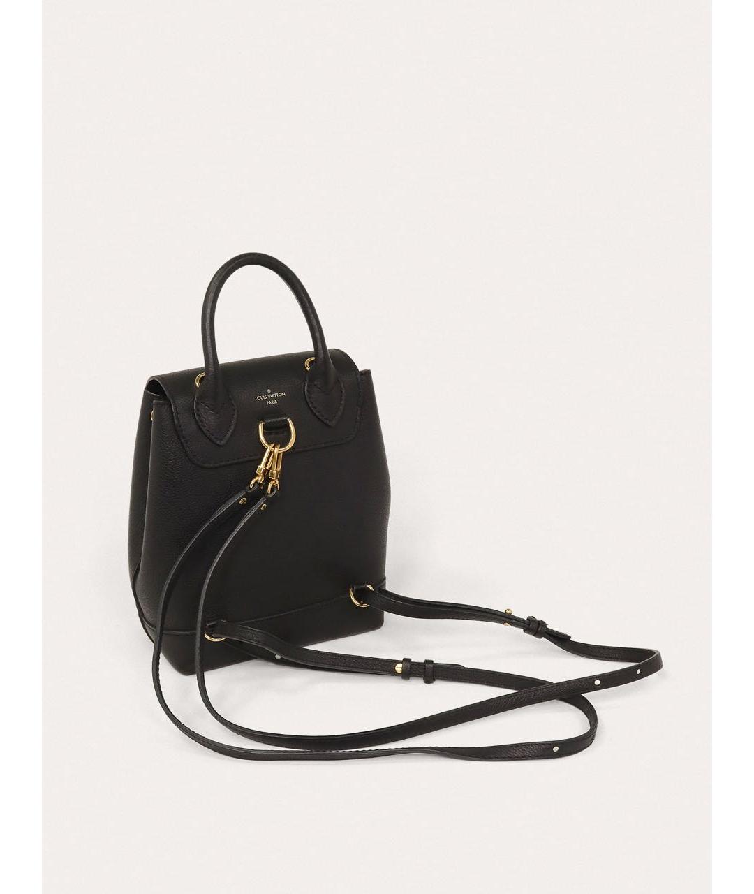 LOUIS VUITTON Черный кожаный рюкзак, фото 3