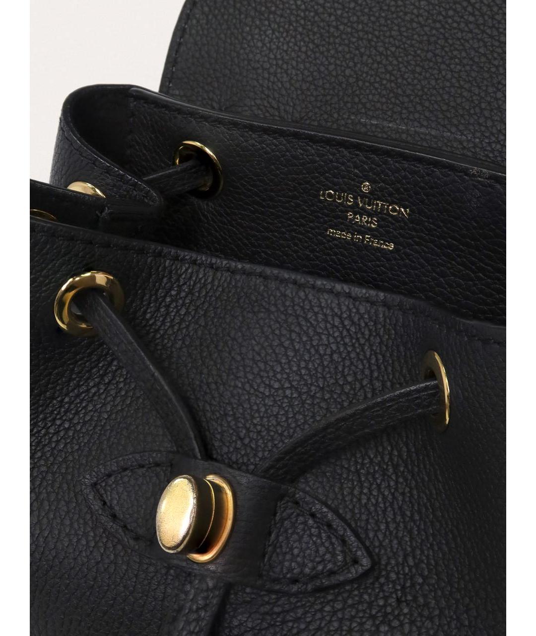 LOUIS VUITTON Черный кожаный рюкзак, фото 7