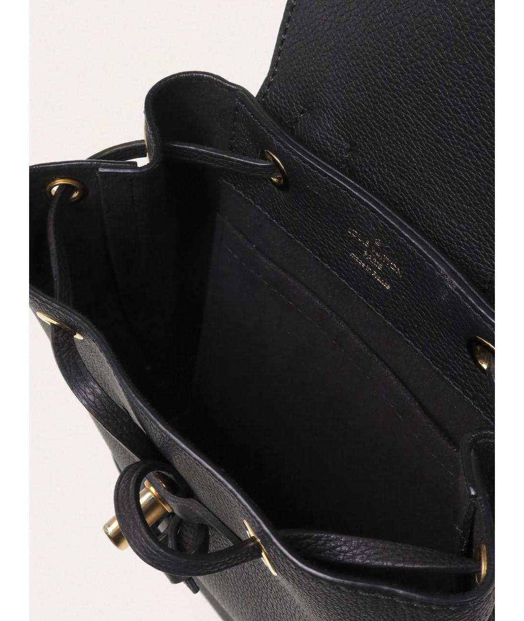 LOUIS VUITTON Черный кожаный рюкзак, фото 4