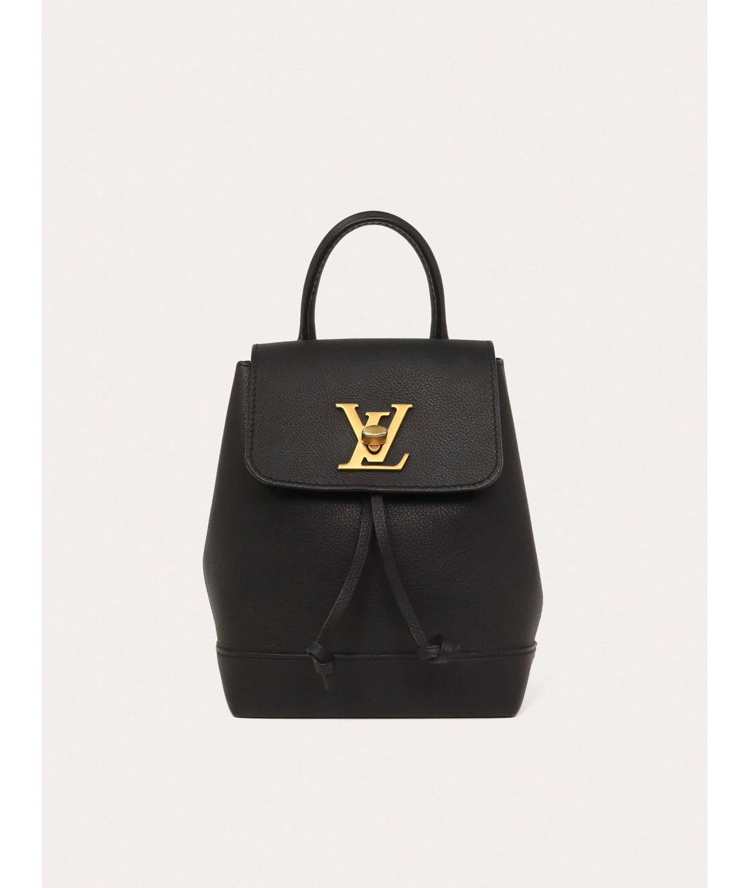 LOUIS VUITTON Черный кожаный рюкзак, фото 9