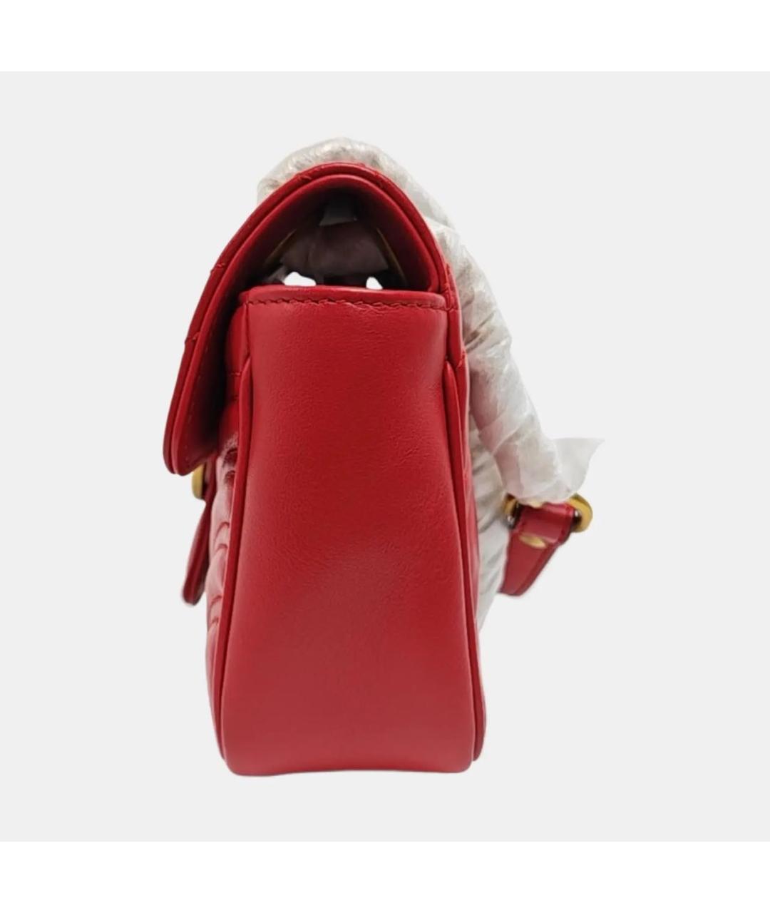 GUCCI Красная кожаная сумка через плечо, фото 2