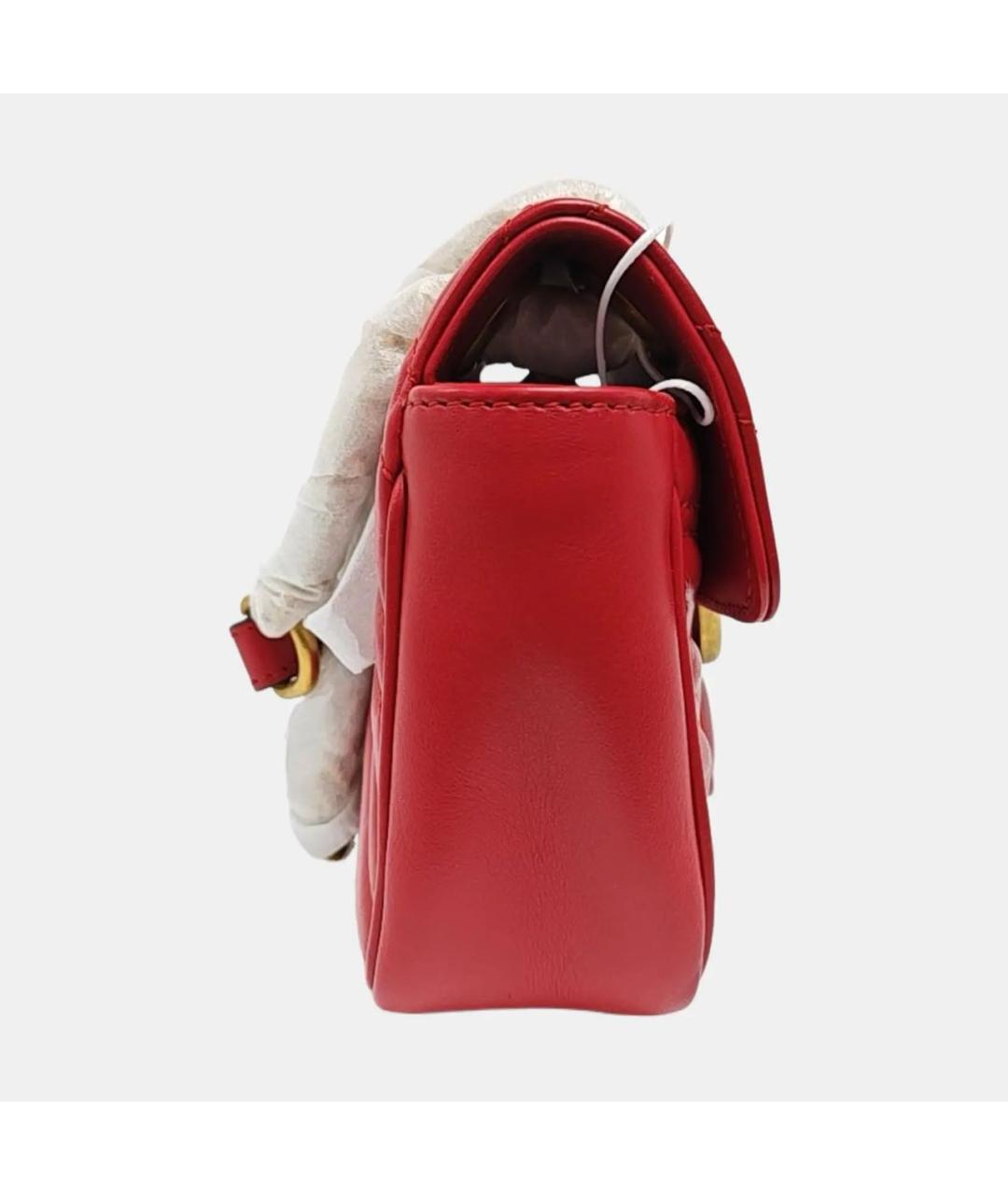 GUCCI Красная кожаная сумка через плечо, фото 3