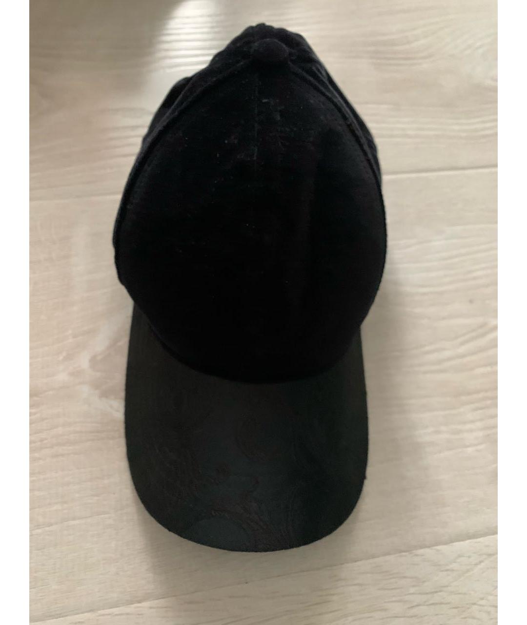 DOLCE&GABBANA Черная бархатная кепка, фото 8