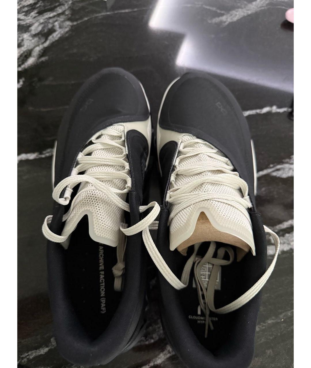 ON Черные текстильные высокие кроссовки / кеды, фото 3