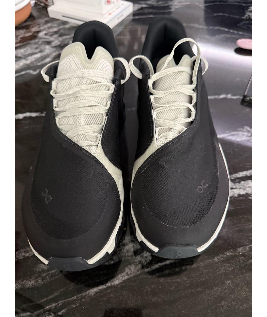 ON Черные текстильные высокие кроссовки / кеды, фото 2