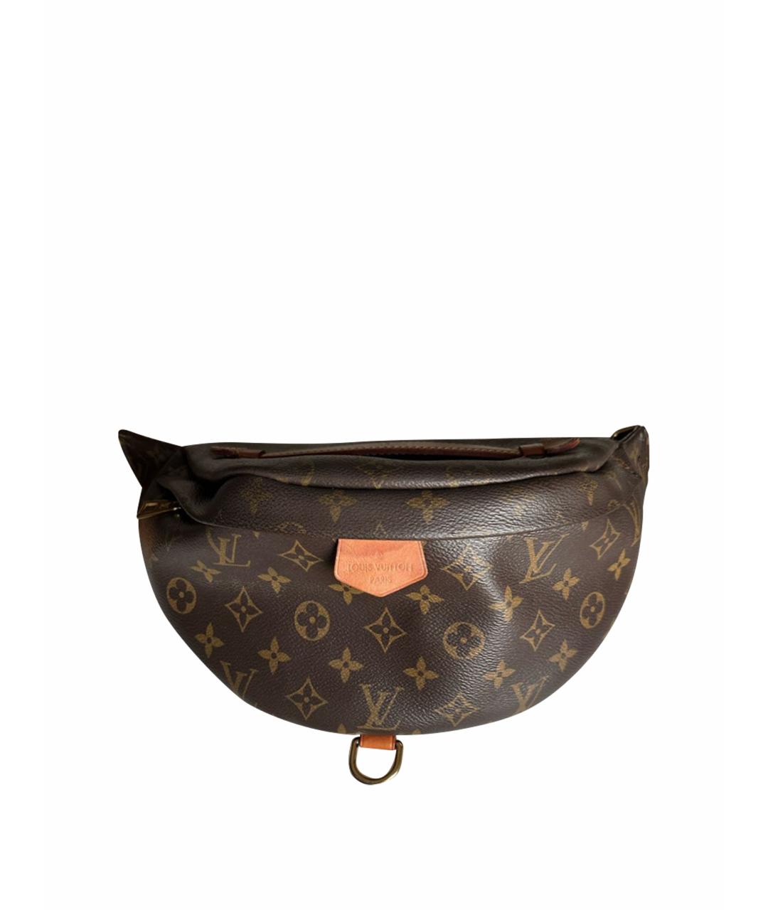LOUIS VUITTON Коричневая поясная сумка, фото 1
