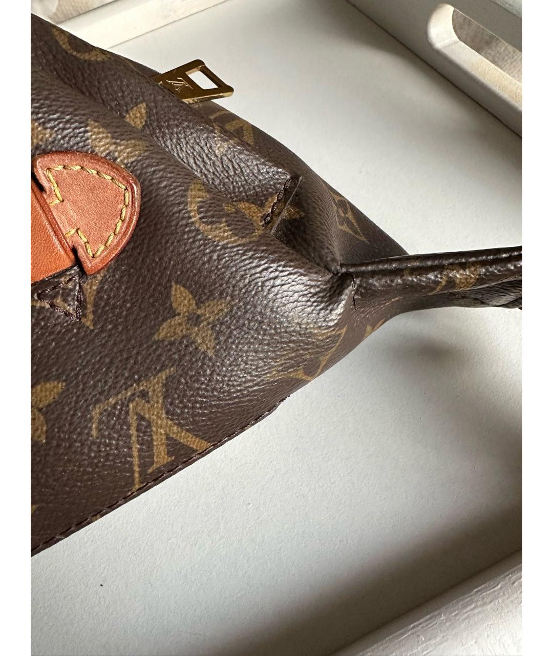 LOUIS VUITTON Коричневая поясная сумка, фото 4