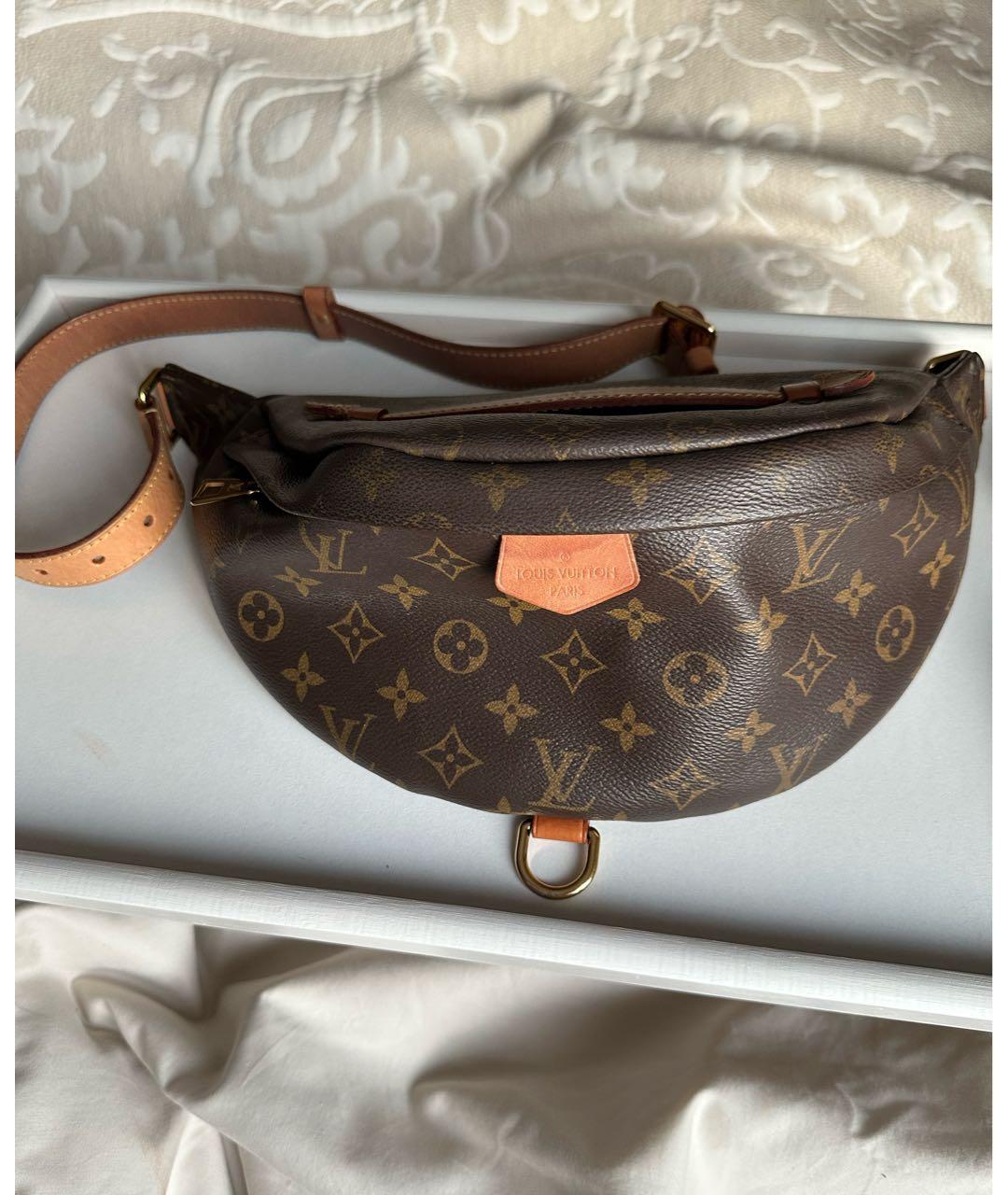 LOUIS VUITTON Коричневая поясная сумка, фото 8