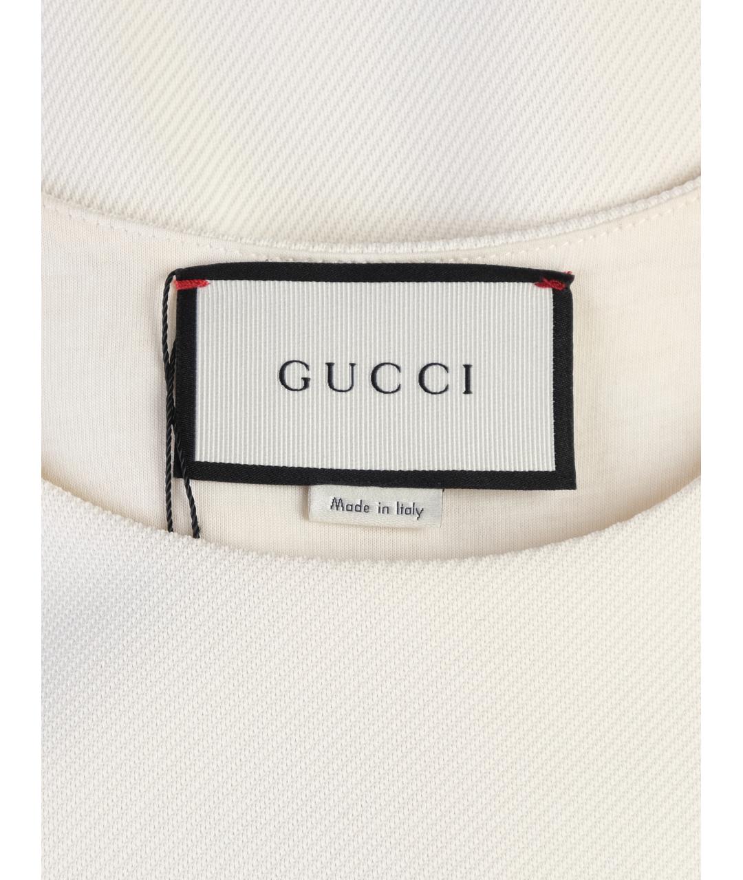 GUCCI Белое полиамидовое повседневное платье, фото 5