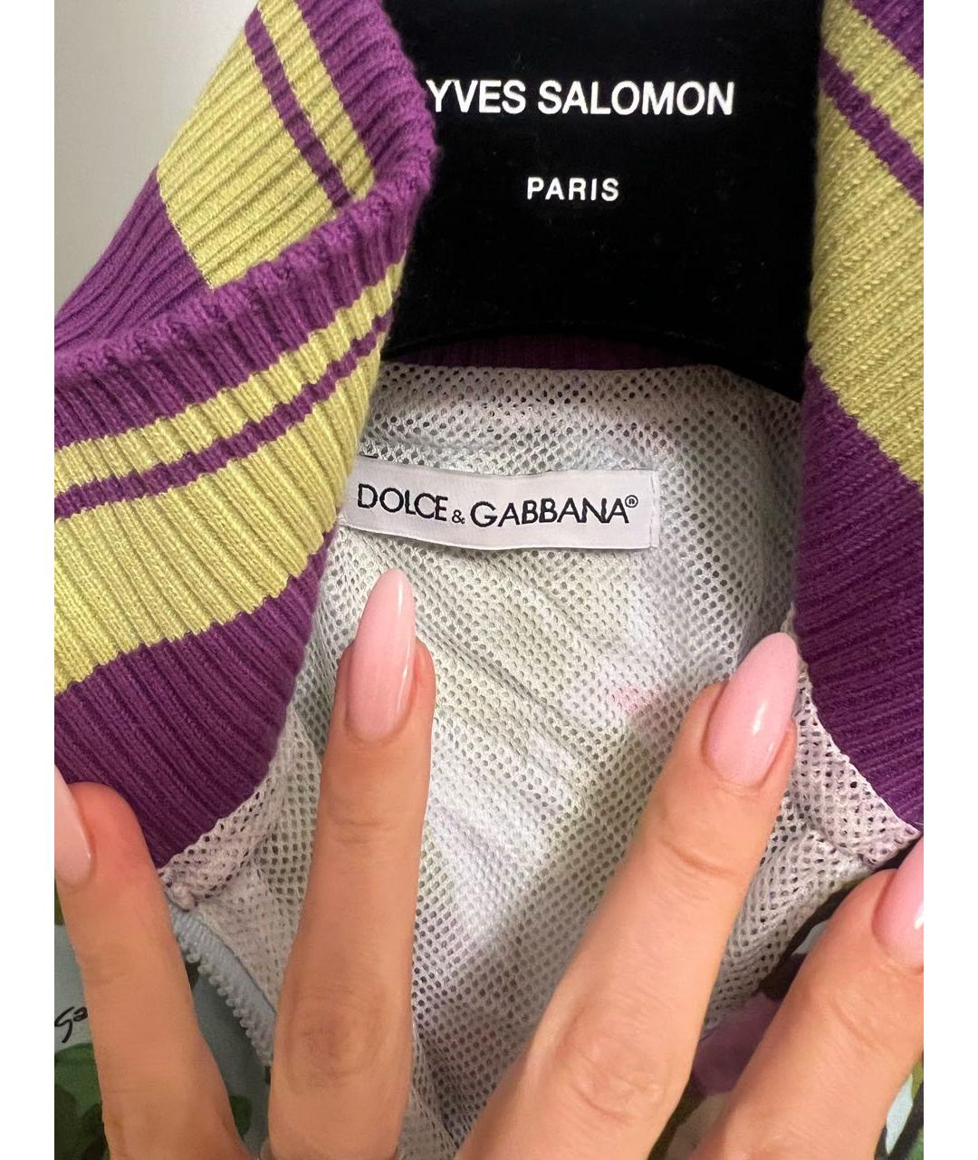 DOLCE&GABBANA Бирюзовый полиэстеровый комплект, фото 3