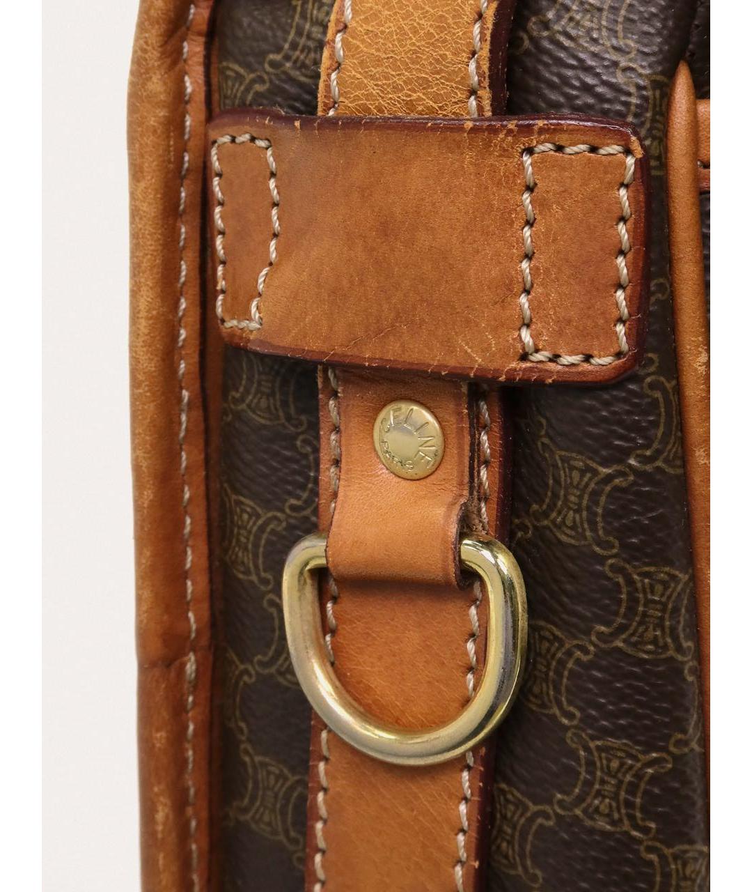 CELINE Коричневая сумка через плечо, фото 5