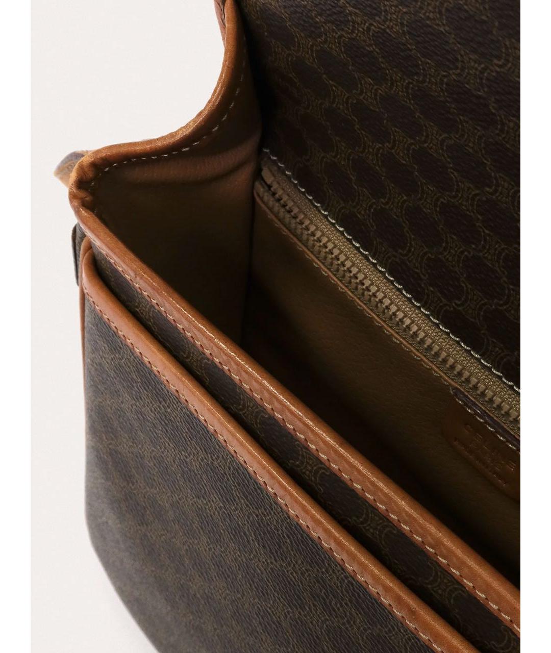 CELINE Коричневая сумка через плечо, фото 4