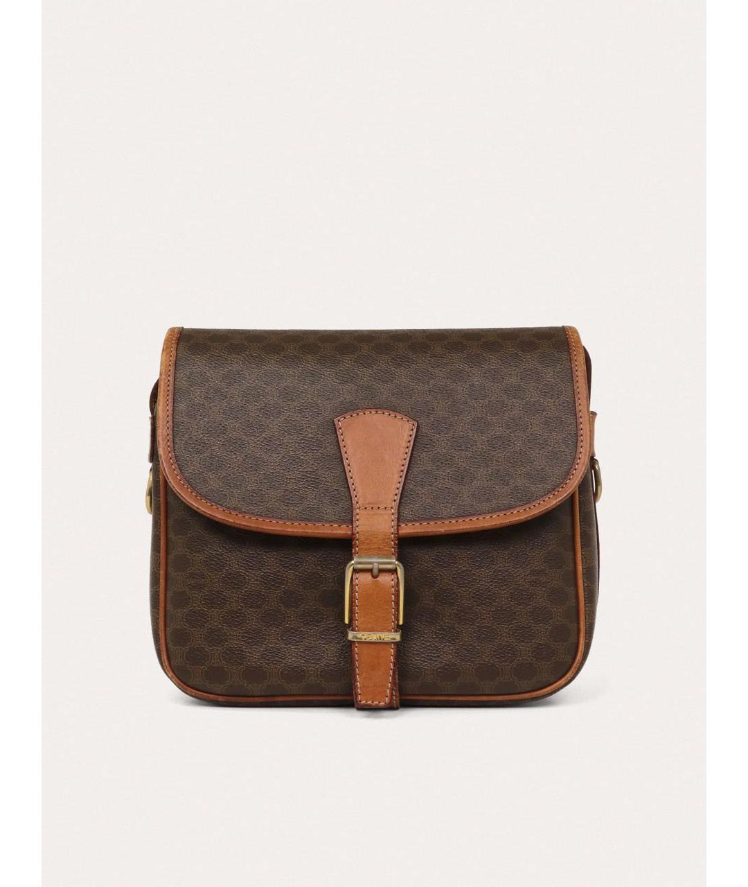 CELINE Коричневая сумка через плечо, фото 9