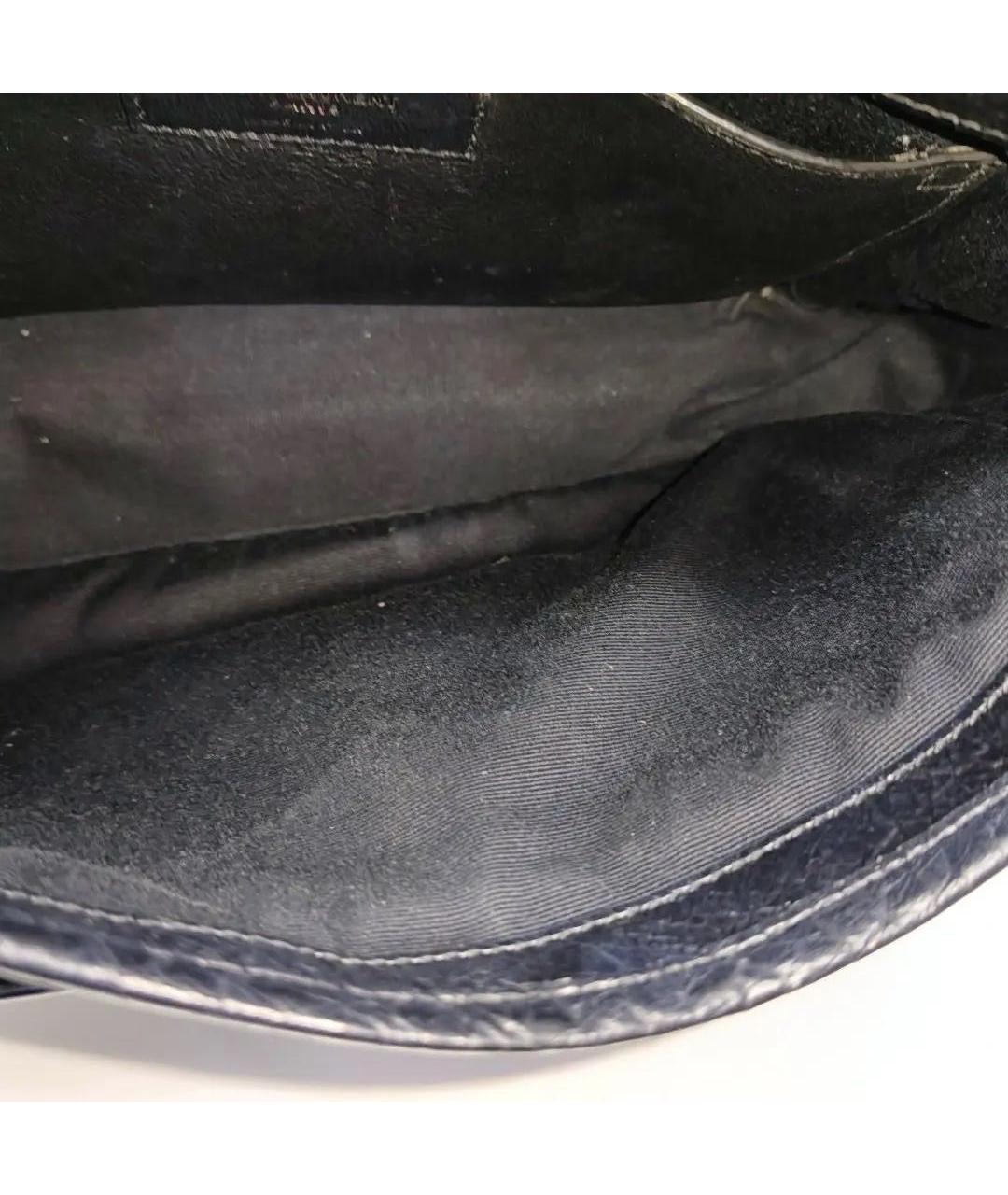 SAINT LAURENT Черная кожаная сумка тоут, фото 4