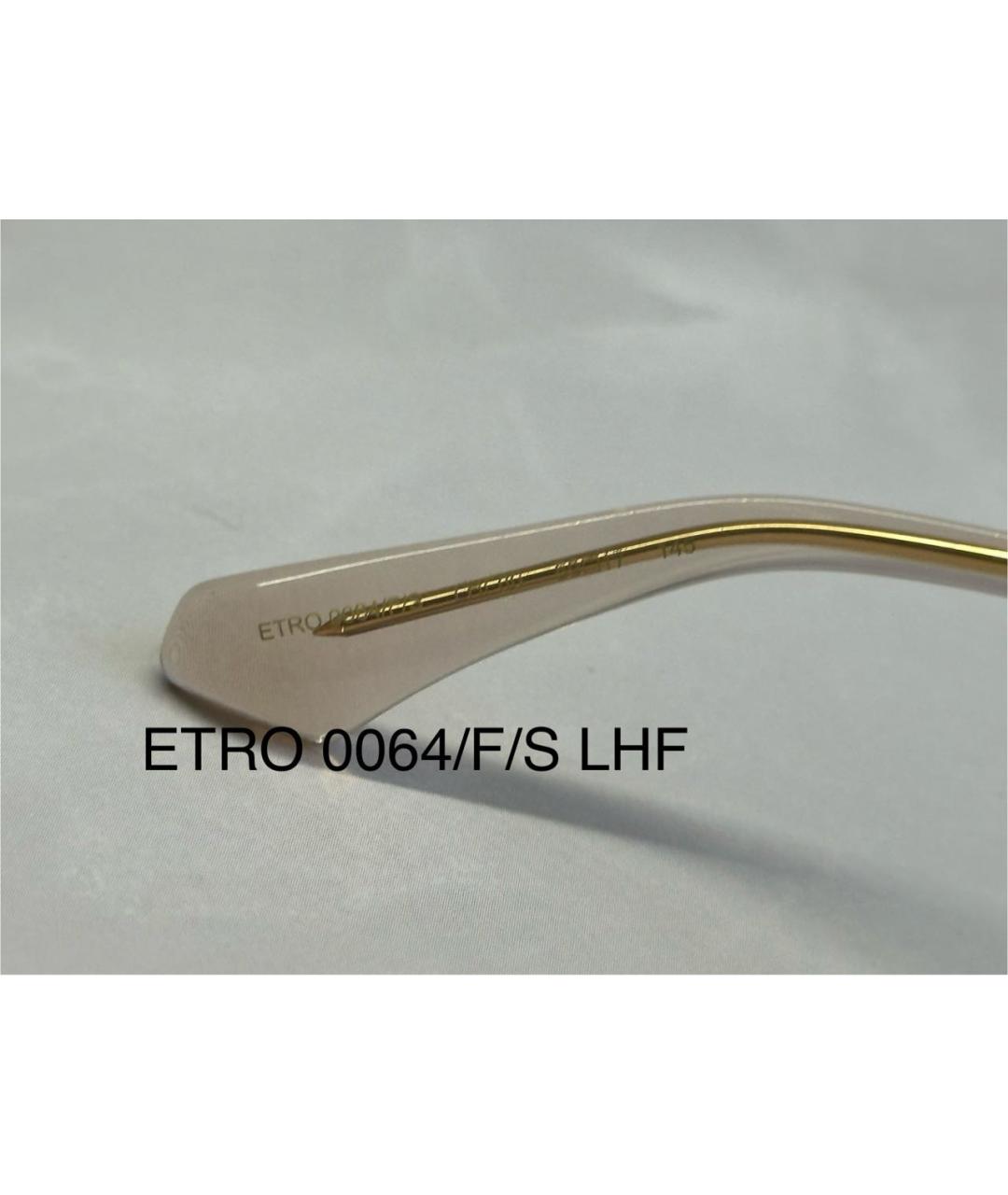 ETRO Бордовые пластиковые солнцезащитные очки, фото 7