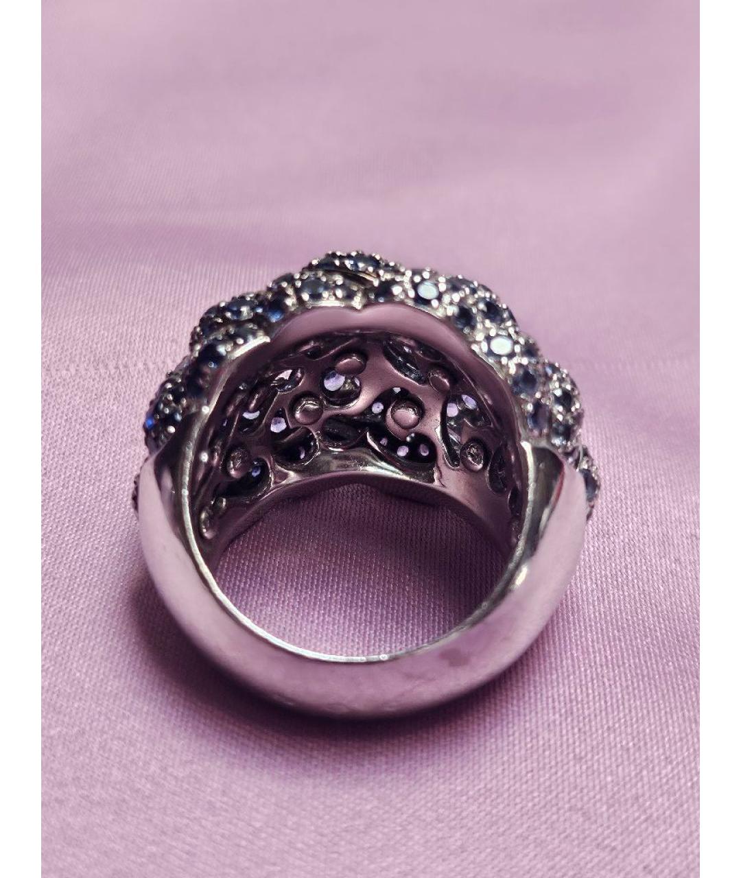 DE GRISOGONO Синее кольцо из белого золота, фото 3