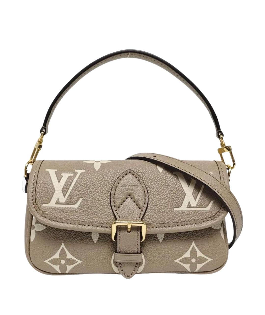 LOUIS VUITTON Бежевая кожаная сумка через плечо, фото 1
