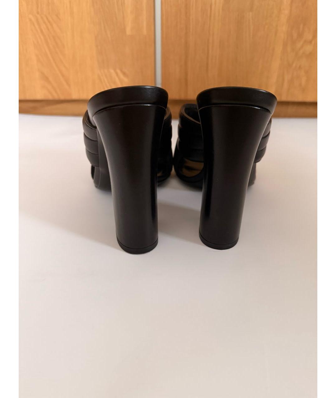 GUCCI Черные кожаные мюли, фото 4