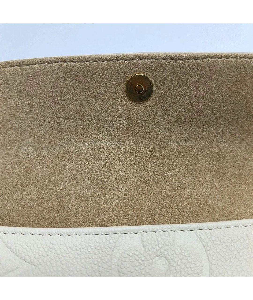 LOUIS VUITTON Бежевая кожаная сумка через плечо, фото 5