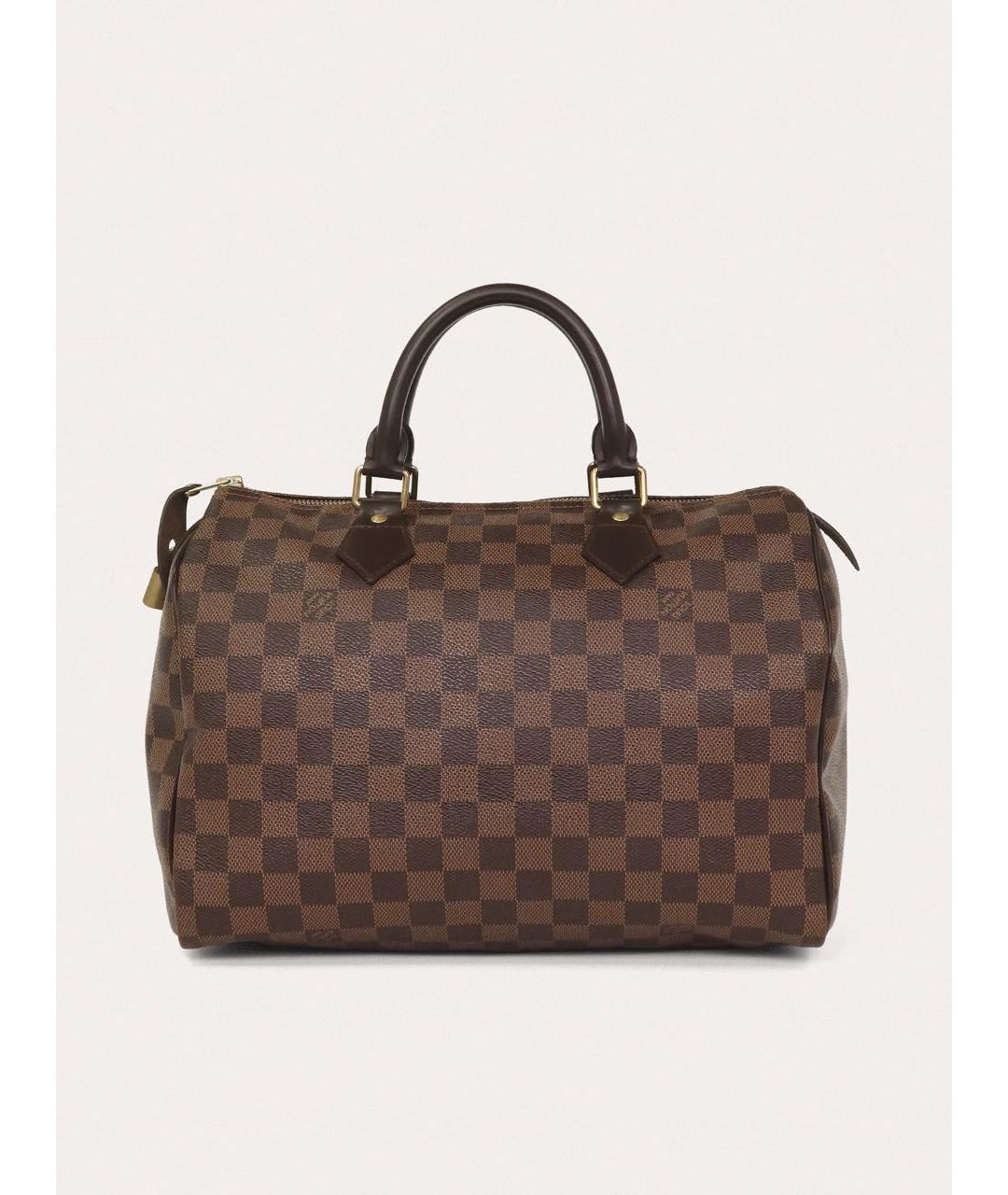 LOUIS VUITTON Коричневая сумка с короткими ручками, фото 9