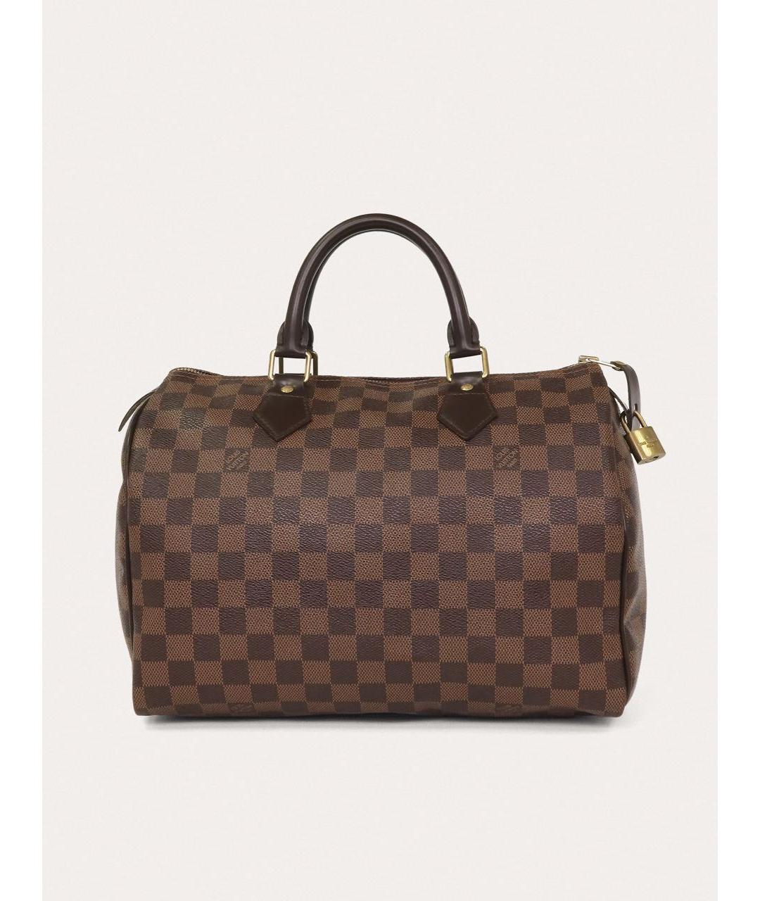 LOUIS VUITTON Коричневая сумка с короткими ручками, фото 3