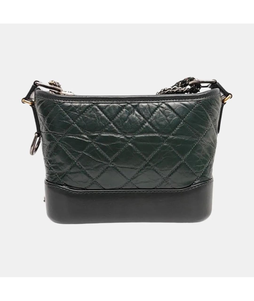 CHANEL Зеленая кожаная сумка через плечо, фото 4
