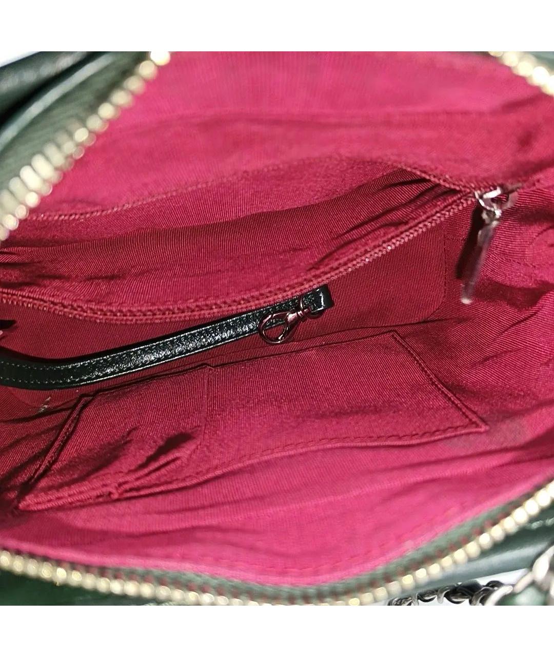 CHANEL Зеленая кожаная сумка через плечо, фото 6