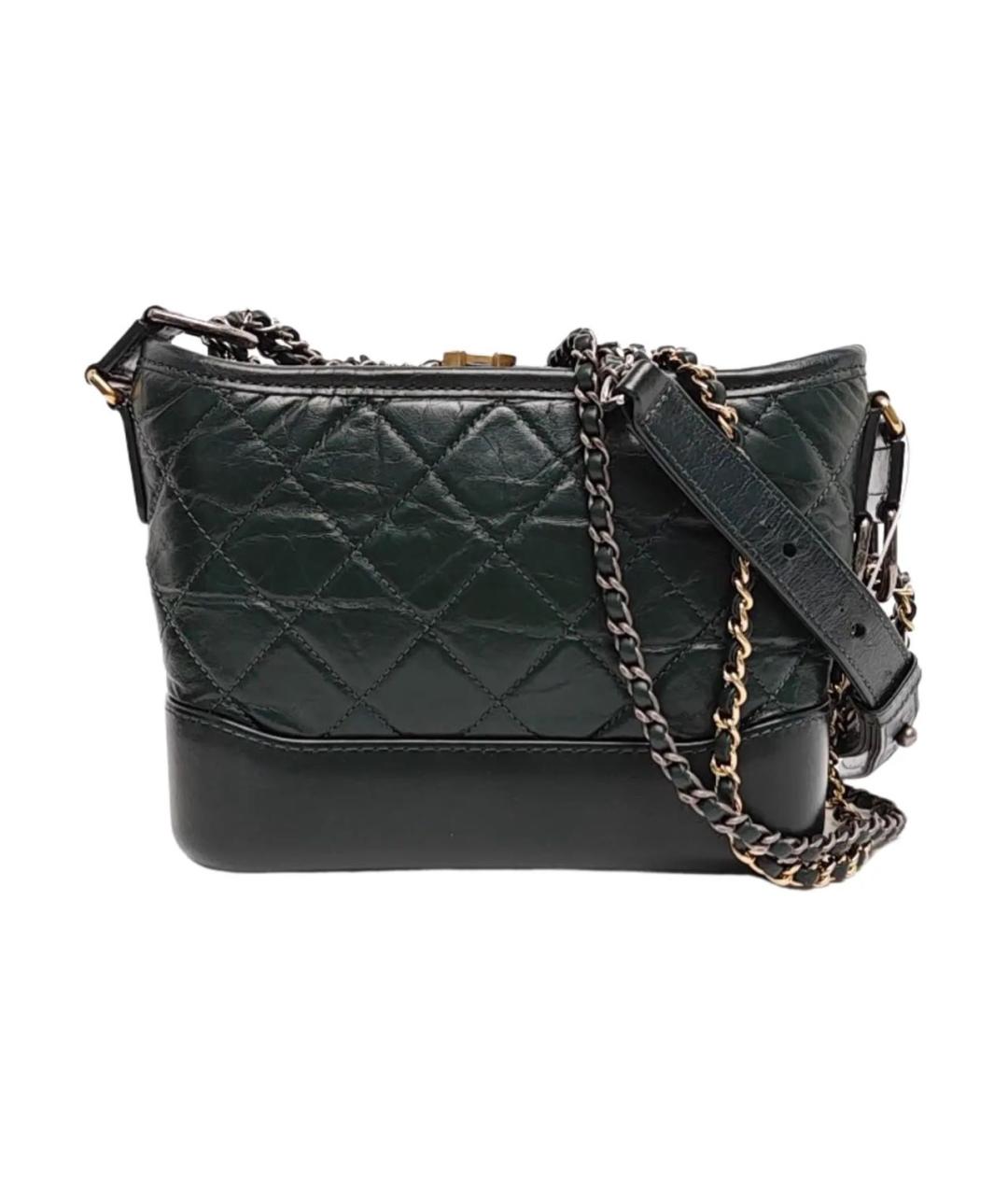 CHANEL Зеленая кожаная сумка через плечо, фото 8