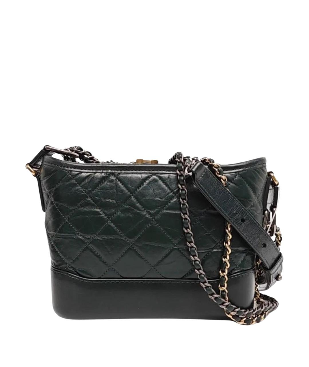 CHANEL Зеленая кожаная сумка через плечо, фото 1