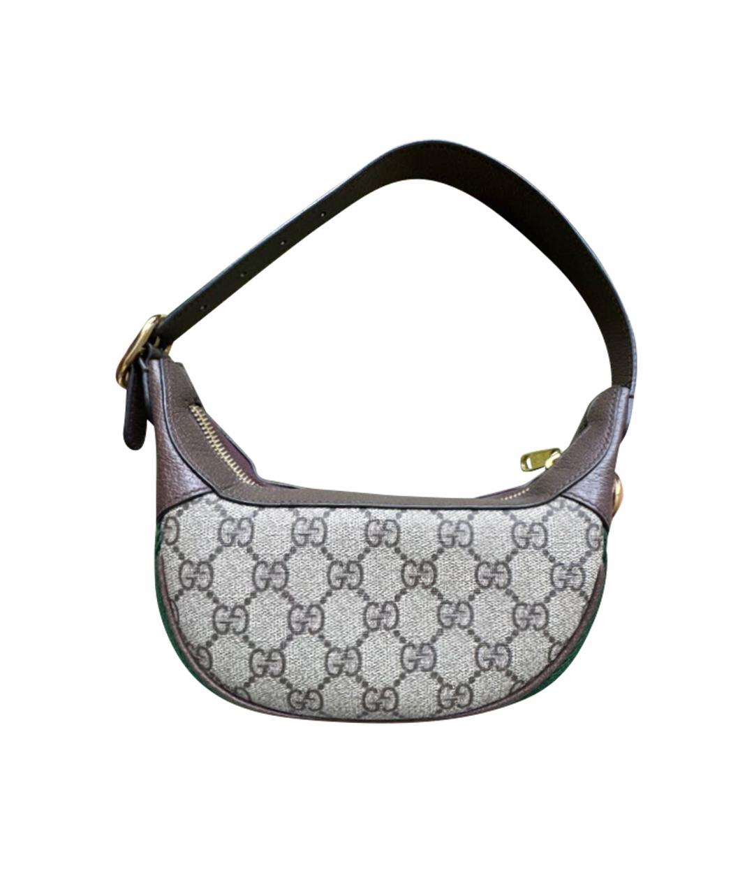 GUCCI Коричневая сумка с короткими ручками, фото 1