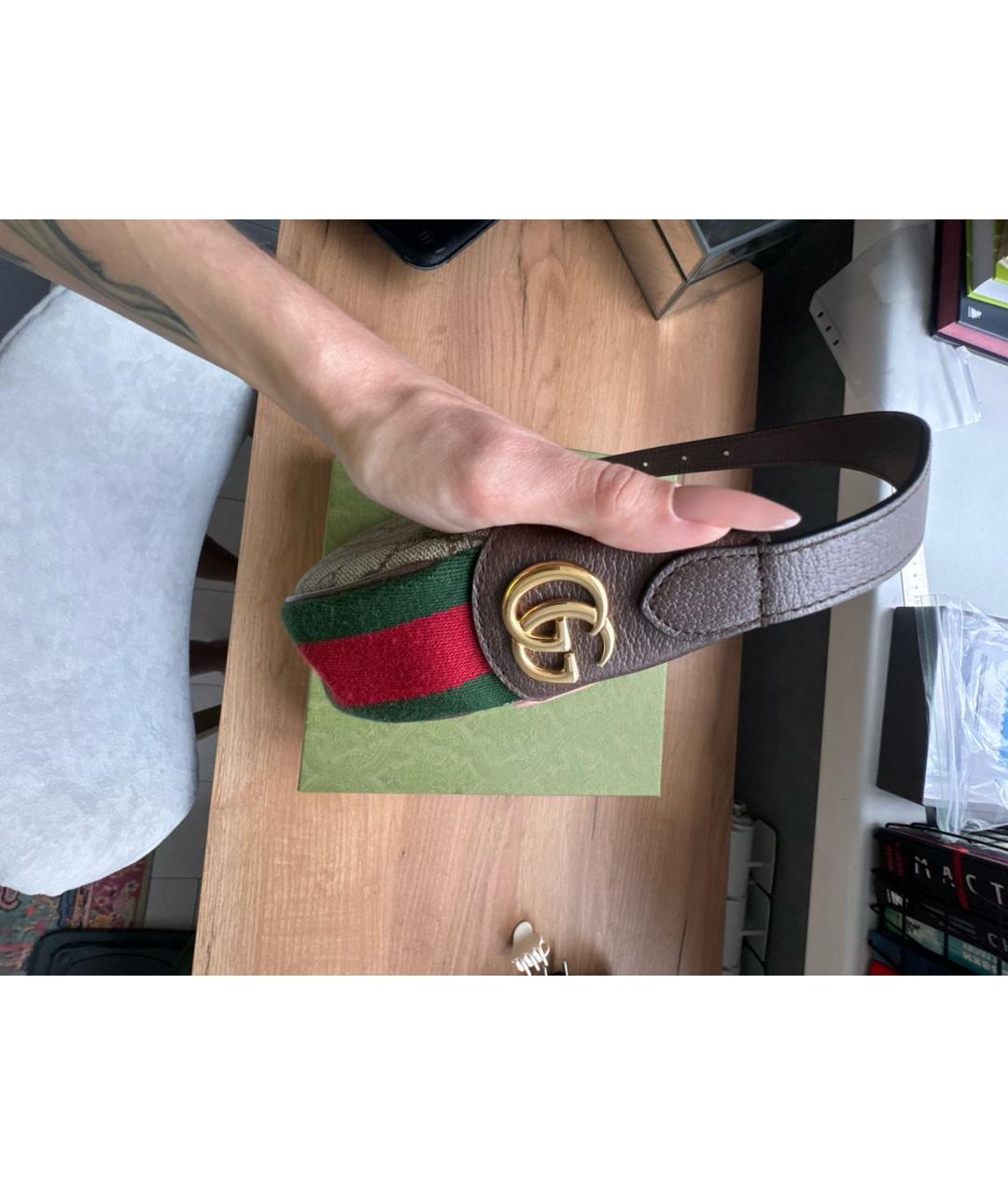 GUCCI Коричневая сумка с короткими ручками, фото 2