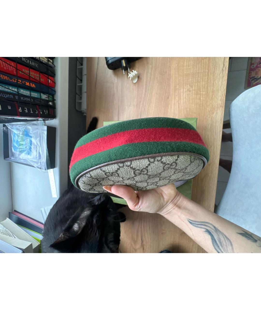 GUCCI Коричневая сумка с короткими ручками, фото 5