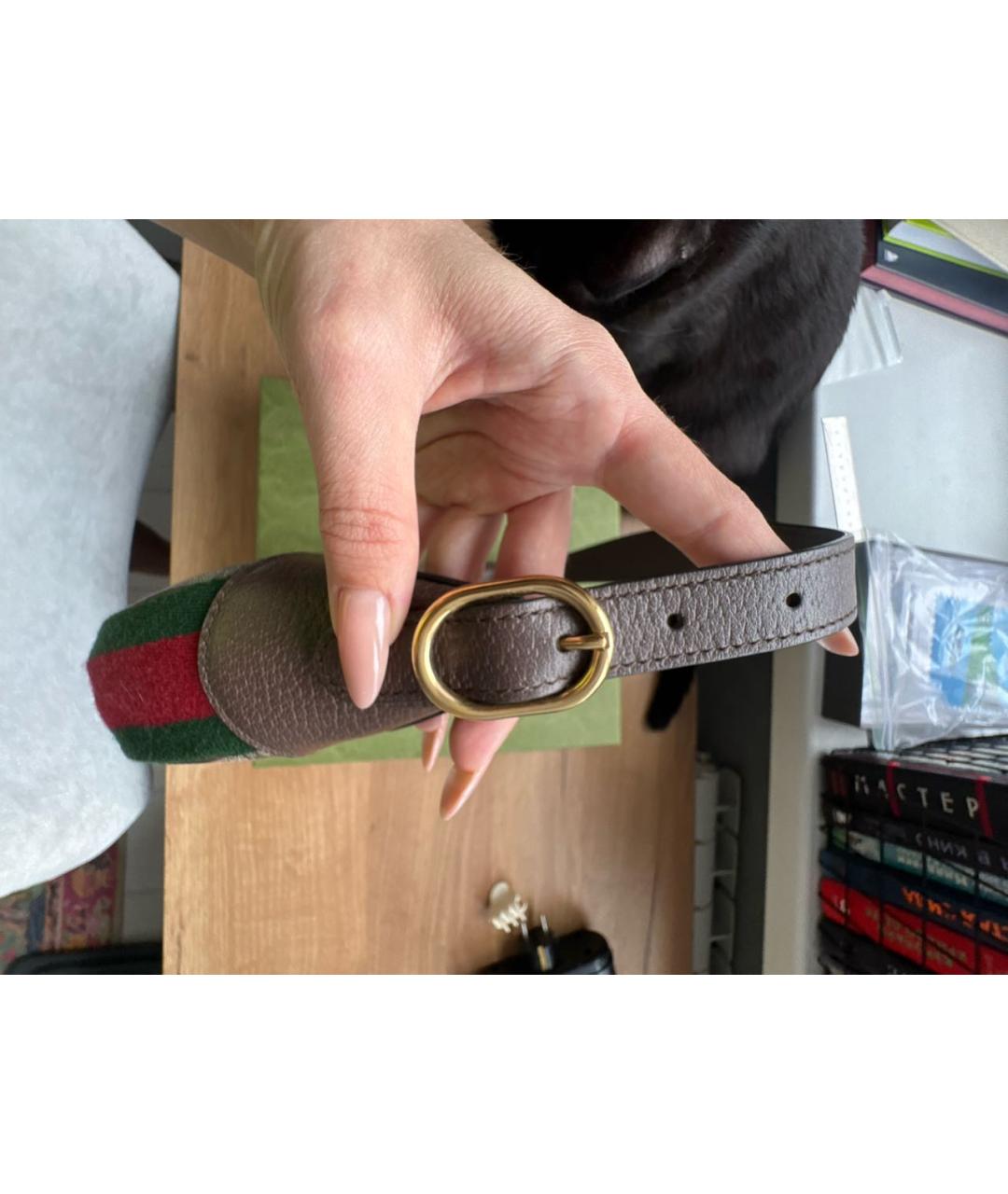 GUCCI Коричневая сумка с короткими ручками, фото 6