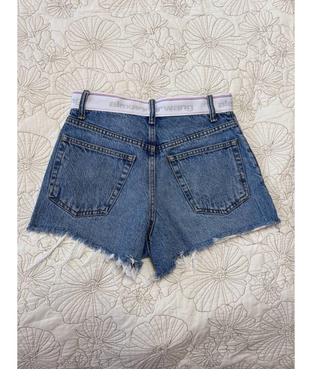 ALEXANDER WANG Синие хлопковые шорты, фото 2