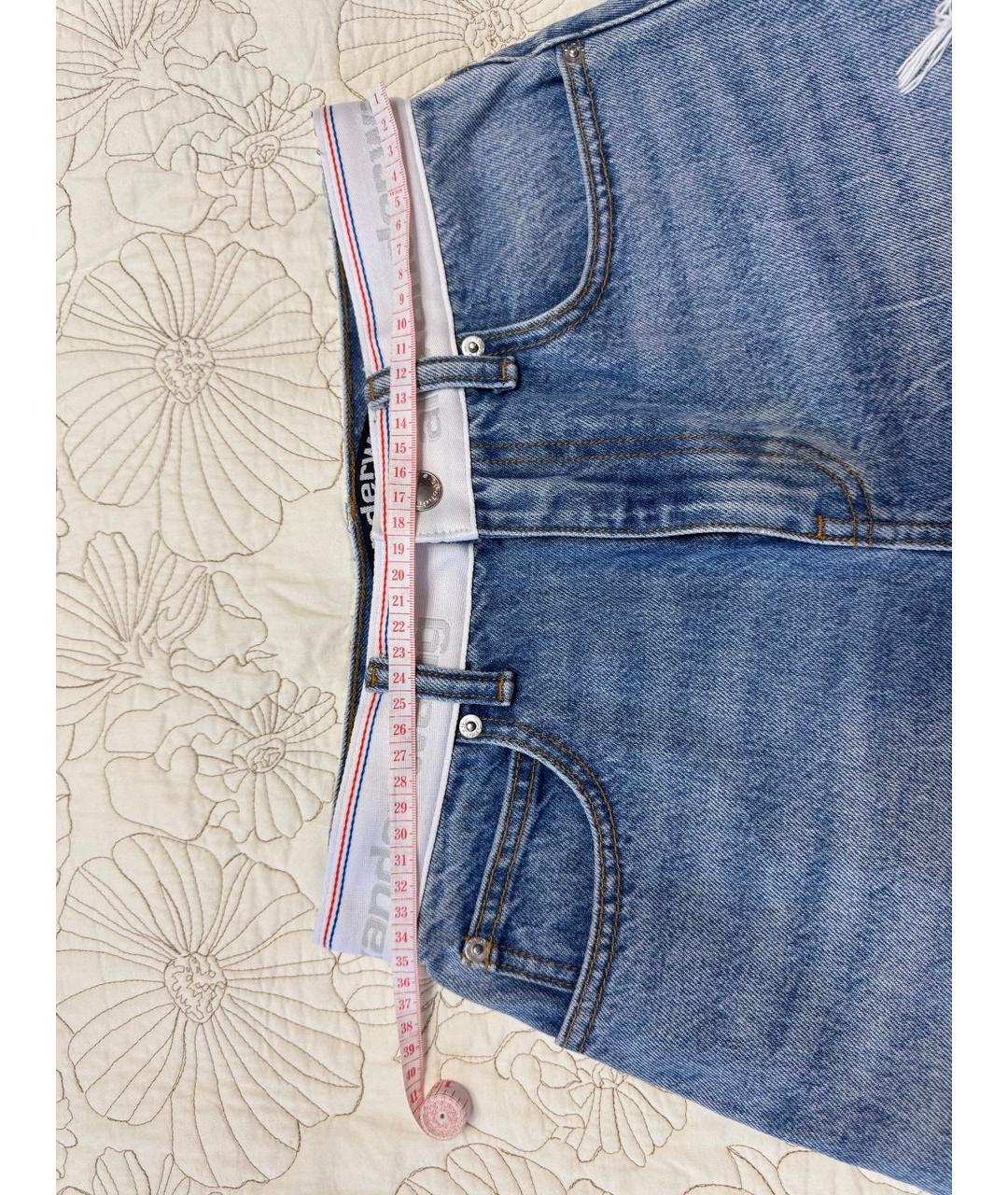 ALEXANDER WANG Синие хлопковые шорты, фото 6