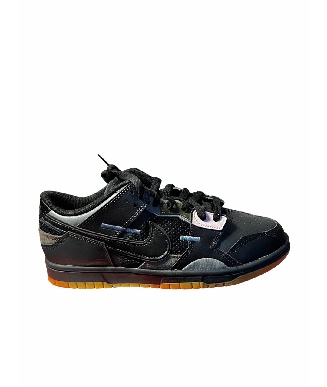 NIKE Черные кожаные низкие кроссовки / кеды, фото 1