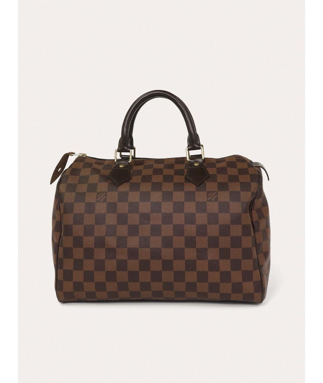 LOUIS VUITTON Коричневая сумка с короткими ручками, фото 3