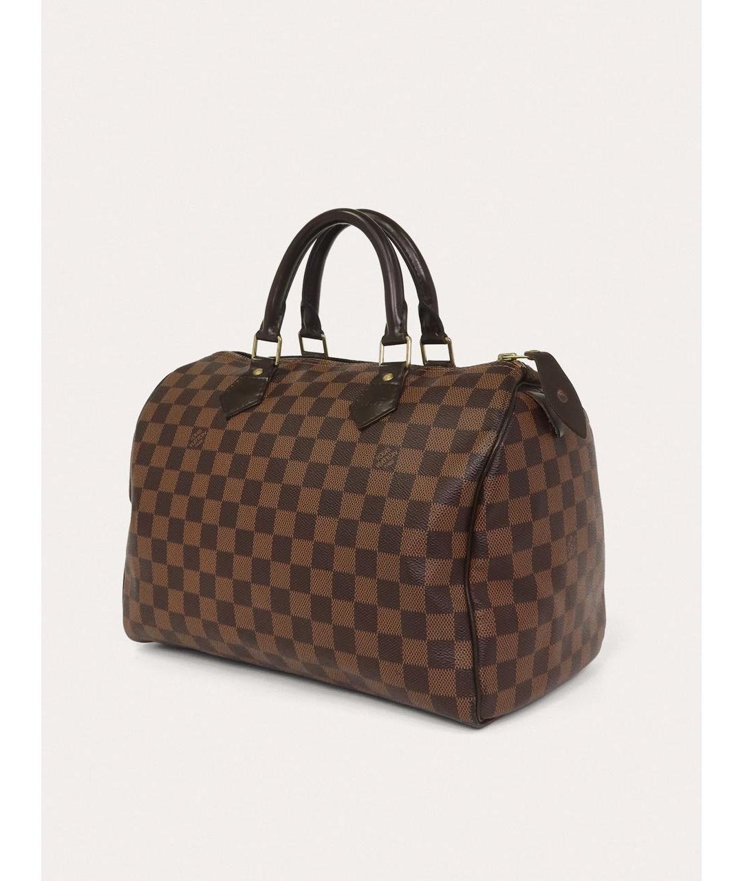 LOUIS VUITTON Коричневая сумка с короткими ручками, фото 2