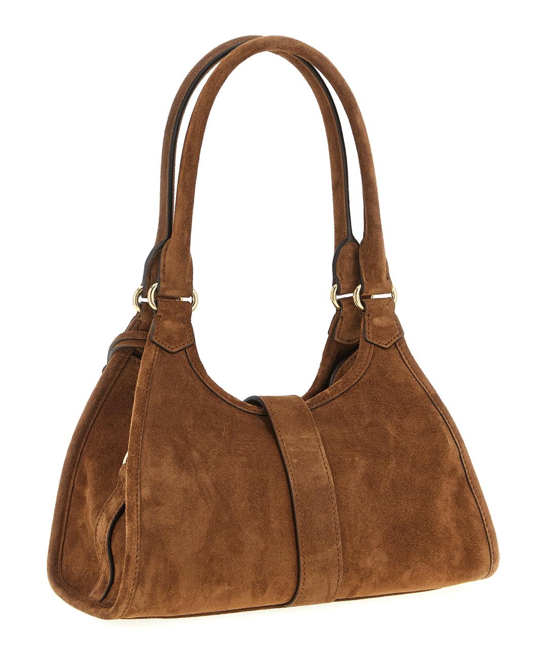 PRADA Коричневая замшевая сумка через плечо, фото 2