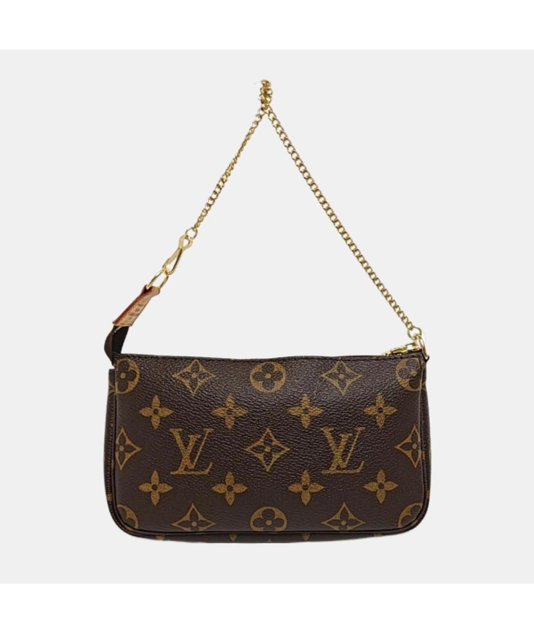 LOUIS VUITTON Коричневая сумка с короткими ручками, фото 4