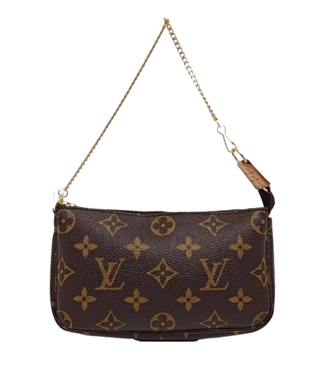 LOUIS VUITTON Коричневая сумка с короткими ручками, фото 1