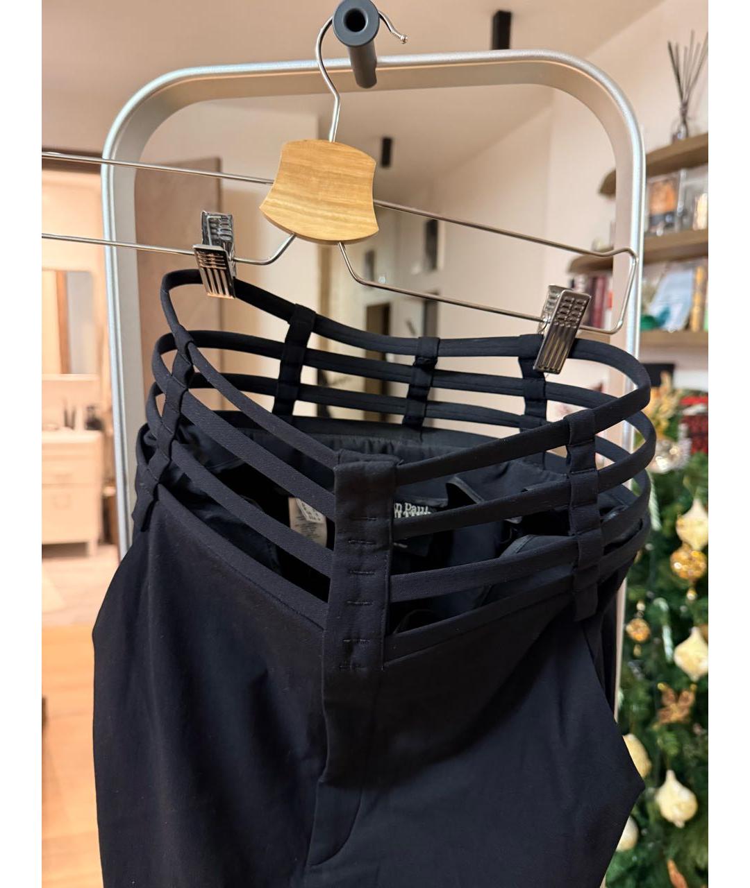 JEAN PAUL GAULTIER Черная шерстяная юбка миди, фото 2