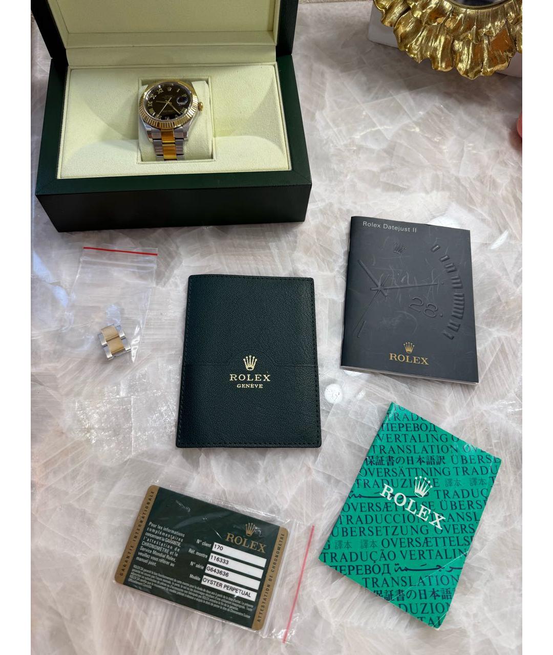 ROLEX Золотые часы, фото 4